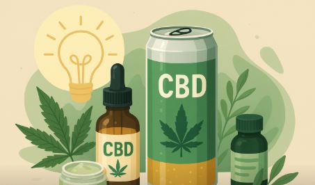 illustration de boissons au cbd